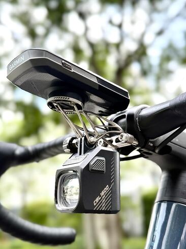 3D Printed Titanium Bike Computer Mount, Ultra-Light Bicycle Computer Mount for Road Bikes Integrated Handlebar Compatible with Garmin, Wahoo, Bryton, GoPro and Headlight in Saudi Arabia