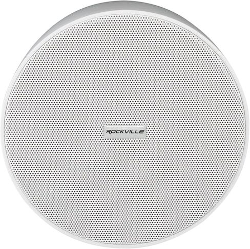 Rockville PEN-525T 5.25" 70V Hanging Pendant Speaker, White Commercial Ceiling Drop Design, 71Hz-20kHz, Polypropylene Woofer, PEI Dome Tweeter, for Restaurants and Retail, 3-piece in Saudi Arabia