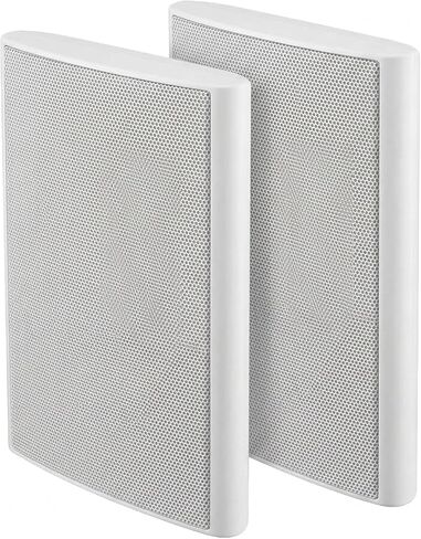 STUDIOFINIX Ultra Slim 5.25 Inch 240W Wall Mount Speakers, 8 Ohm Passive Home Theater Indoor Speakers for Bedroom, Kitchen, Living Room,White(Pair) in Saudi Arabia