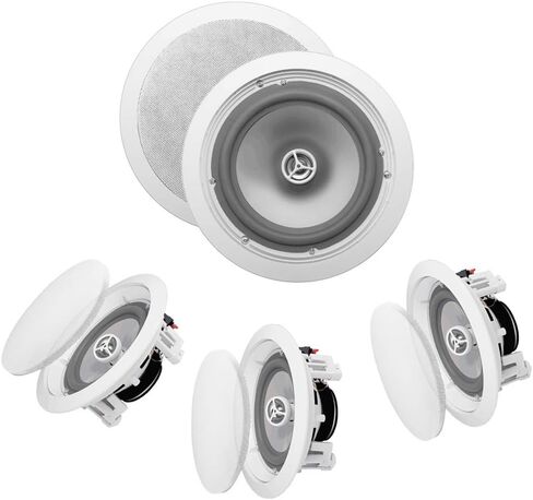 OSD Audio ICE800WRS 8" in-Ceiling/in-Wall 300W Water-Resistant Outdoor Speaker Set of 4 Speakers in Saudi Arabia