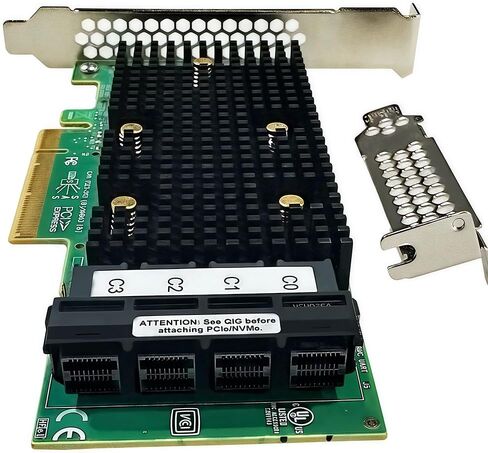 SAS HBA Card Compatible with LSI 9400-16i IT Mode PCIe SATA Expansion Card, 16-Port 12Gbps PCIe 3.1, SAS Expander Support, SATA HBA Controller with 4X SFF-8643 Internal for ZFS TrueNAS unRAID NAS in Saudi Arabia