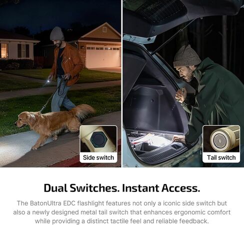 OLIGHT BatonUltra EDC Flashlight Rechargeable, 1800-Lumen 6 Modes Pocket Light with Pure White Light, USB C Bright LED Flashlights with Magnetic Tail Switch for Home Use, Camping, Outdoor(Olive Green) in Saudi Arabia