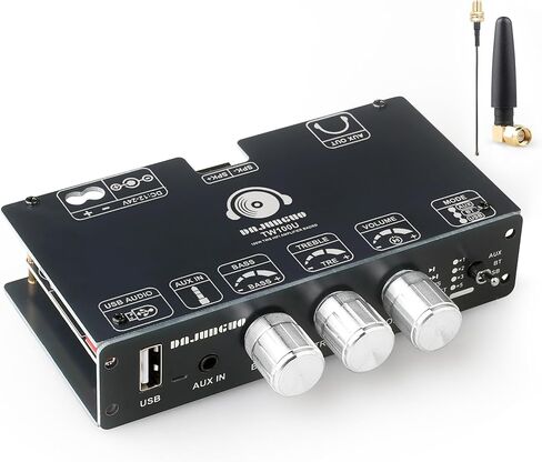 TW100U 100W Mono Bluetooth 5.3 لوحة مكبر للصوت، TPA3116D2 وحدة أمبير الطاقة الرقمية، تدعم الاقتران اللاسلكي TWS، مدخل AUX/USB/Bluetooth، DC 12-24V مكون صوت قناة واحدة لمكبرات الصوت DIY in Kuwait