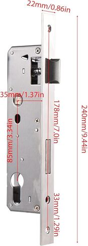 Slim Smart Lock for Sliding Glass Door, Waterproof Keyless Smart Mortise Lock with Camera, WiFi Keypad Aluminum Fingerprint Door Lock with Handle - 5 Unlocking Methods for 40-120mm Door in Saudi Arabia