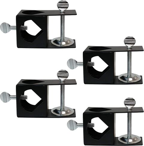 Sunnydaze Deck Clamp - Outdoor Torch Mount Holder - Set of 4 in Saudi Arabia