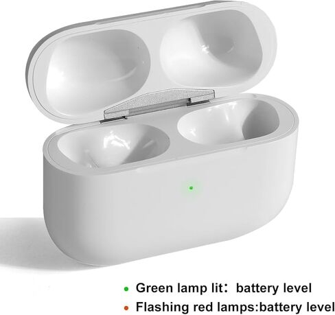 Wireless Charging Case Compatible with AirPods Pro 1st & 2nd Generation, USB-C, Replacement Charge Case (White) in Saudi Arabia