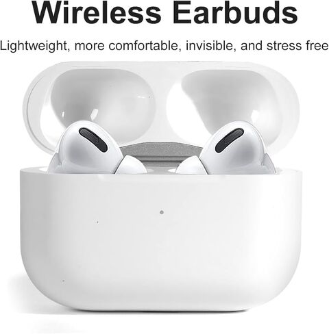 Wireless Charging Case Compatible with AirPods Pro 1st & 2nd Generation, USB-C, Replacement Charge Case (White) in Saudi Arabia