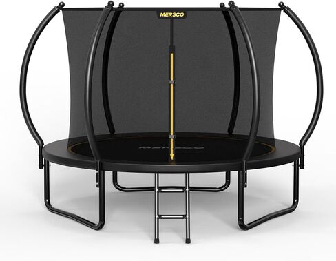 Mersco Trampoline Outdoor 10FT 12FT 14FT with Enclosure and Ladder, ASTM Approved Recreational Trampoline for Kids and Adults, Anti-Rust Coated Frame, Enhanced Weight Capacity in Saudi Arabia