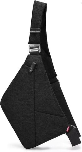 حقيبة OSOCE Crossbody Sling، حقيبة صدر مقاومة للماء ومضادة للسرقة، حقيبة نهارية بسيطة للركاب أثناء السفر والمشي لمسافات طويلة in Kuwait