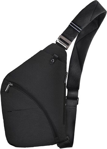 حقيبة OSOCE Crossbody Sling، حقيبة صدر مقاومة للماء ومضادة للسرقة، حقيبة نهارية بسيطة للركاب أثناء السفر والمشي لمسافات طويلة in Kuwait
