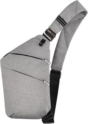 حقيبة OSOCE Crossbody Sling، حقيبة صدر مقاومة للماء ومضادة للسرقة، حقيبة نهارية بسيطة للركاب أثناء السفر والمشي لمسافات طويلة in Kuwait