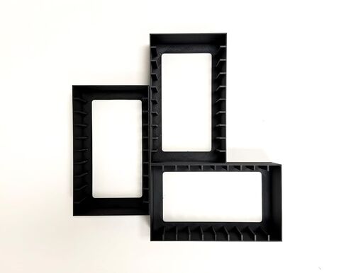 Video Game Wall Mount Organizer Display Compatible with SNES (Super Nintendo) Cartridges, Black, Holds 10 Cartridges, Set of 3 in Saudi Arabia