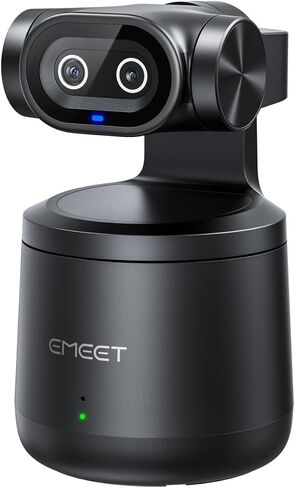 EMEET PIXY Wireless 4K Dual-Lens AI Tracking PTZ Streaming Camera with 1/2.55" Sensor, Gesture Control, Multi-Camera Live & Built-in 48kHz Mic, HDR, Live Streaming for YouTube, Facebook, Twitch in Saudi Arabia