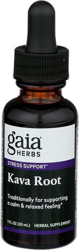 Gaia Herbs Kava Kava Root Extra Strength Liquid Supplement, 1 Ounce - Promotes Emotional Balance, Calm & Relaxing , Brown , 1 Fl Oz (Pack of 1) in Saudi Arabia