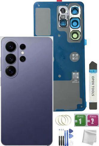 Galaxy S26 Ultra Back Glass Replacement for Samsung Galaxy S26 Ultra Back Cover Glass with Pre-Installed Tape and Camera Lens +Tools (Blue) in Saudi Arabia