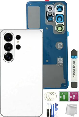 Galaxy S26 Ultra Back Glass Replacement for Samsung Galaxy S26 Ultra Back Cover Glass with Pre-Installed Tape and Camera Lens +Tools (Blue) in Saudi Arabia