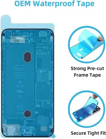 15 Pro Max Back Glass Replacement with Plate & Flex Cable and All Parts for iPhone 15pro Max Back Cover Glass (Blue Titanium, 6.7 Inch) + Waterproof Tape + Repair Tools (Blue Titanium) in Saudi Arabia