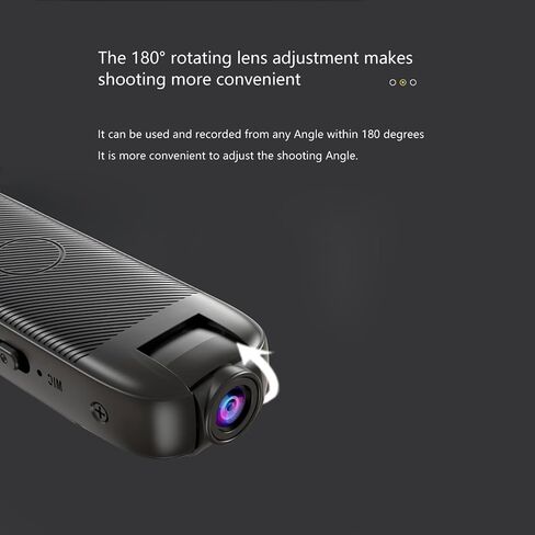 Portable Wearable Body Camera with Audio & Video Recording, Mini POV Cam with 16GB Card, Night Vision Body Worn Camcorder for Security Patrol, On‑the‑Go Recording for Travel & Daily Use (16GB) in Saudi Arabia