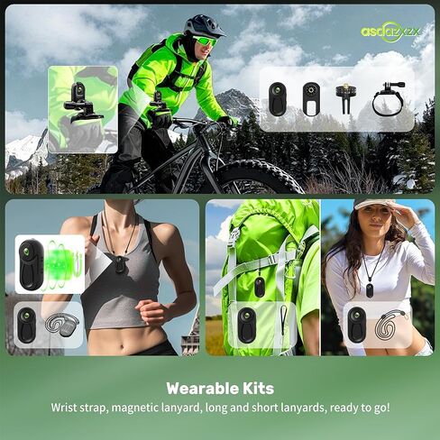 Mini Body Camera 1080P, 2026 Improved Design Action Camera with 0.85'' Display Screen, Motorcycle Helmet Cameras, Wearable Sports POV Camera, Video/Photo, 120° Wide-Angle, Multiple Accessories in Saudi Arabia
