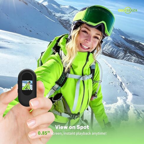 Mini Body Camera 1080P, 2026 Improved Design Action Camera with 0.85'' Display Screen, Motorcycle Helmet Cameras, Wearable Sports POV Camera, Video/Photo, 120° Wide-Angle, Multiple Accessories in Saudi Arabia
