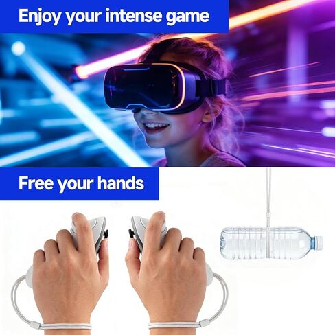 أحزمة معصم بديلة متوافقة مع Oculus Quest 3/Quest 3، أحزمة يد متينة وقابلة للتعديل لوحدة تحكم Meta Quest 3S/ Quest 3S (4 قطع) in Kuwait
