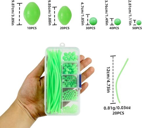 Multisize Night Fishing Tube Silicones Antwinding Luminescent Tube Tool for Different Environment Nighttimes Lures Fishing in Saudi Arabia