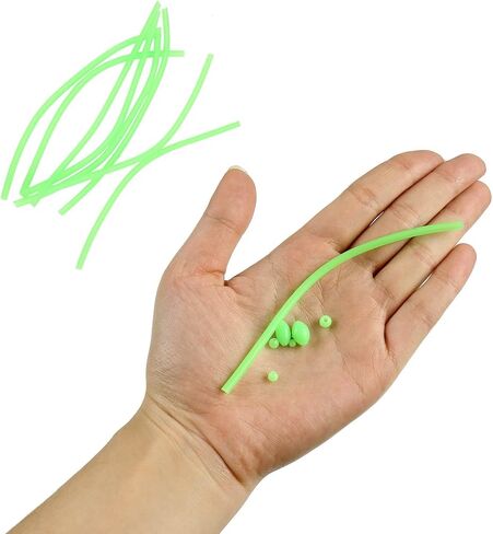 Multisize Night Fishing Tube Silicones Antwinding Luminescent Tube Tool for Different Environment Nighttimes Lures Fishing in Saudi Arabia