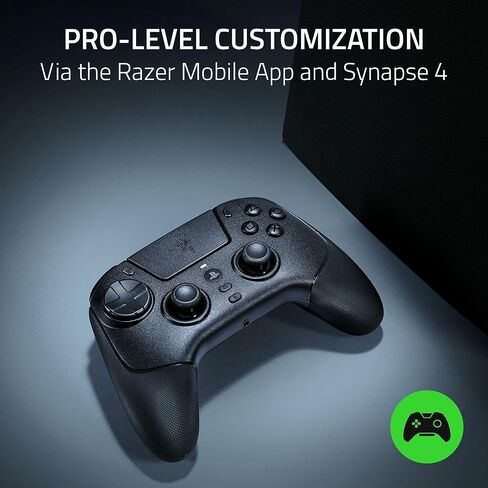 Razer Raiju V3 Pro Wireless Controller: Officially licensed for PlayStation, PS5, PC - Lag-free Esports Grade Performance - 6 Remappable Buttons - Customizable TMR Thumbsticks - Fast Triggers - Black in Saudi Arabia