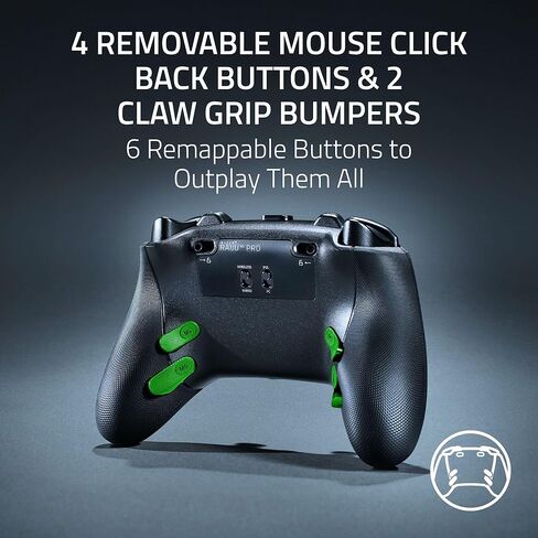 Razer Raiju V3 Pro Wireless Controller: Officially licensed for PlayStation, PS5, PC - Lag-free Esports Grade Performance - 6 Remappable Buttons - Customizable TMR Thumbsticks - Fast Triggers - Black in Saudi Arabia