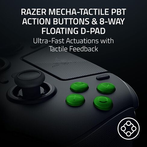Razer Raiju V3 Pro Wireless Controller: Officially licensed for PlayStation, PS5, PC - Lag-free Esports Grade Performance - 6 Remappable Buttons - Customizable TMR Thumbsticks - Fast Triggers - Black in Saudi Arabia
