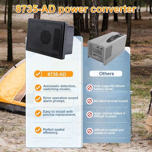 WF-8735-AD محول الطاقة/الشاحن 30 أمبير مركز الطاقة، سلسلة WF-8700 30 أمبير محول rv شواحن البطاريات للمركبات الترفيهية، العربة in Kuwait