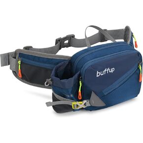 Lightweight Sports Fanny Pack with Bottle Holder,Waist Pack for Hiking,Running,Cycling & Outdoor Adventures (Black) in Saudi Arabia