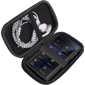 Compatible with Solo4 Mp3 Player Case, Lamshaw Durable EVA Carrying Case, Shockproof & Lightweight Protective Cover Compatible with 24Six Solo4 Mp3 Player (Black) in Saudi Arabia