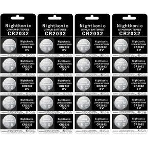 Nightkonic 50 pcs Pack - CR2032 Battery 3v Lithium Button Cell Coin 2032 Battery in Saudi Arabia
