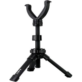 HUNTPAL Rfie Rest Bench Stand Shooting Stick Tripod Gun Rest for Range Table Shooting Target Practice, Portable Adjustable Height Compact Aluminum Construction Shooting Support in Kuwait