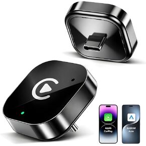 محول USB C اللاسلكي CarPlay & Android Auto، سلكي إلى دونجل لاسلكي | التوصيل والتشغيل متوافق مع هواتف iPhone وAndroid الذكية. in Kuwait