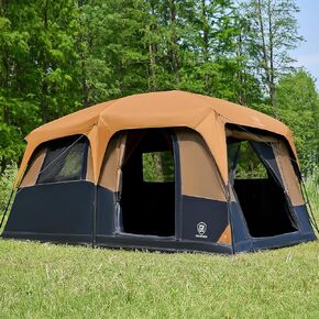 EVER ADVANCED 8/10 Person Camping Blackout Design Tent | Multi Room Tent for Family, Large Tents with Rainfly and Carry Bag, 2 Doors, Water-Resistant & Weather-Resistant in Saudi Arabia