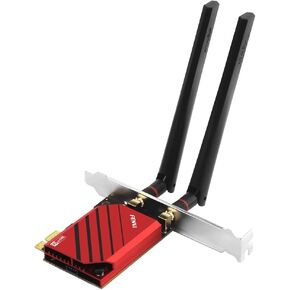 بطاقة FENVi AXE5400 WiFi 6E PCIe | ثلاثي الموجات 6 جيجا هرتز، السرعة الإجمالية 5400 ميجا بت في الثانية، ألعاب خالية من التأخر | بلوتوث 5.3، هوائي قابل للفصل، WPA3 | كمبيوتر سطح المكتب، الواقع الافتراضي، بث بدقة 8K | ويندوز 10/11 in Kuwait
