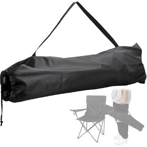 Camping Chair Replacement Carry Bag, 39.37×11.8in Folding Chair Storage Bag With Shoulder Strap & Drawstring, for camping chairs with a folded length under 37in and diameter less than 7.5 in(No Chair) in Saudi Arabia
