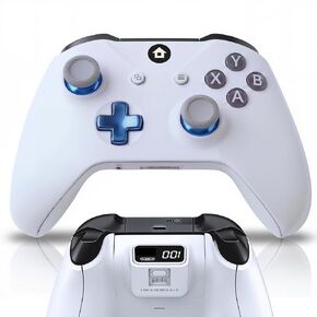 UT2 Wireless Controller Compatible with Xbox Series X S, Xbox One and Windows PC, Bluetooth Gaming Controller with 1400mAh Rechargeable Battery, LED Power Display, Dual Vibration, Precision Joysticks, 3.5mm Headset Jack, White in Saudi Arabia