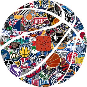 Aurange 100 pcs Basketball Stickers,Sports Stickers,Ball Game Decals,Waterproof Vinyl Decals. in Kuwait