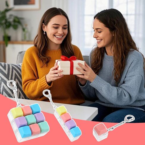 مجموعة من ثلاثة مفاتيح ضغط للوحة المفاتيح، مع سلسلة مفاتيح، لوحة مفاتيح ميكانيكية، مناسبة للبالغين لتخفيف التوتر وتمضية الوقت (3 قطع) in Kuwait