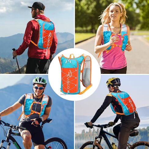 RYACO Lightweight Hydration Backpack, Running Backpack with 2L Water Bladder, Hiking Hydration Water Daypack for Cycling Rave for Men Women in Saudi Arabia