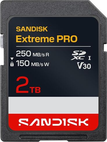 SANDISK 2TB Extreme PRO SD UHS-II V90 Memory Card - Up to 310MB/s Read speeds, up to 305MB/s Write speeds, 8K, IP68 Water and dust Resistant - SDSDXDE-2T00-GN4IN in Saudi Arabia