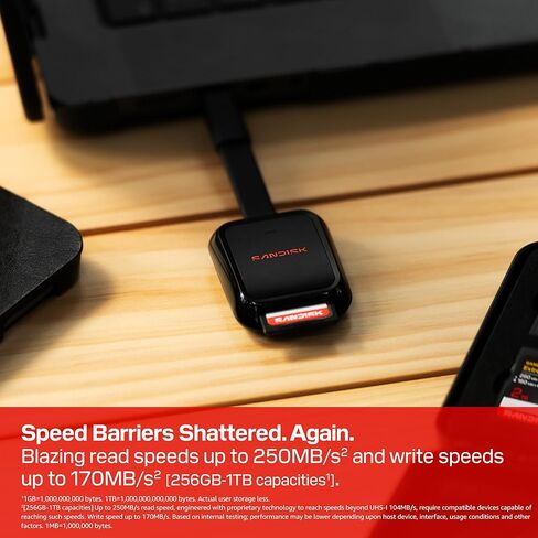 SANDISK 2TB Extreme PRO SD UHS-II V90 Memory Card - Up to 310MB/s Read speeds, up to 305MB/s Write speeds, 8K, IP68 Water and dust Resistant - SDSDXDE-2T00-GN4IN in Saudi Arabia