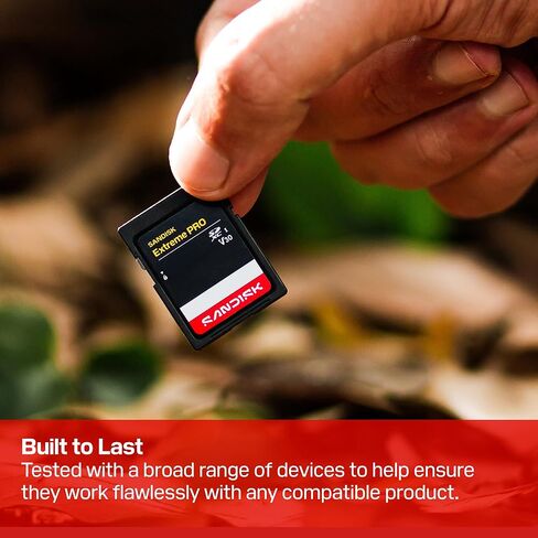 SANDISK 2TB Extreme PRO SD UHS-II V90 Memory Card - Up to 310MB/s Read speeds, up to 305MB/s Write speeds, 8K, IP68 Water and dust Resistant - SDSDXDE-2T00-GN4IN in Saudi Arabia