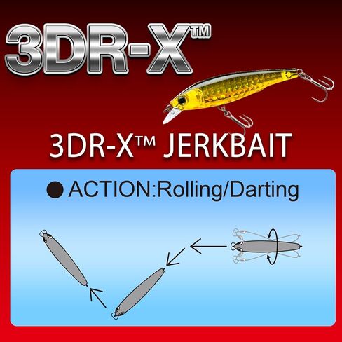 YO-Zuri 3DR-X Jerkbait Floating Bath Lure 80mm Color: Pearl Purple Trout in Saudi Arabia