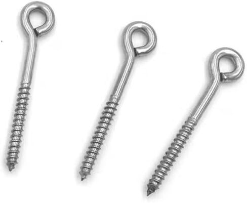 100 pcs Screws Stainless Steel Plug Hardware Jerk Baits Lure Making DIY Fishing Lure,7/8 inches in Length in Saudi Arabia