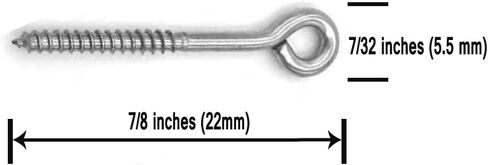 100 pcs Screws Stainless Steel Plug Hardware Jerk Baits Lure Making DIY Fishing Lure,7/8 inches in Length in Saudi Arabia