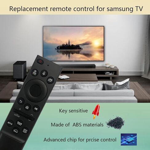 GHUST Voice Remote Control Replacement for Samsung QLED 8K QN800D QN900D Series Neo Quantum HDR Smart TV QN65QN800DAFXZA QN75QN800DAFXZA QN85QN800DAFXZA QN65QN900DAFXZA QN75QN900DAFXZA QN85QN900DAFXZA in Saudi Arabia